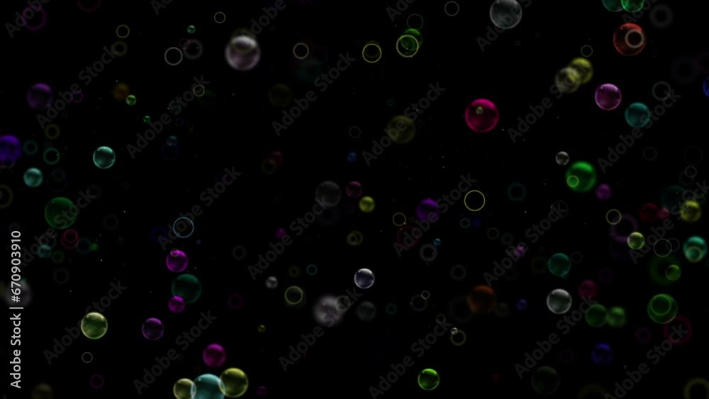 Beautiful flowing colorful bubbles background Beautiful flowing colorful bubbles background