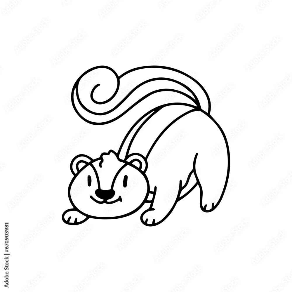 Fototapeta premium Wildlife Day Doodle