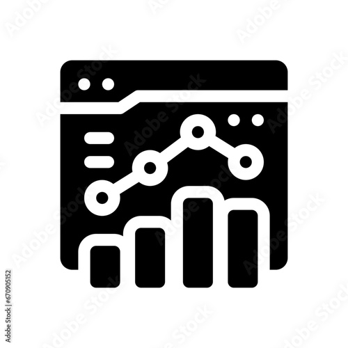 statistics glyph icon