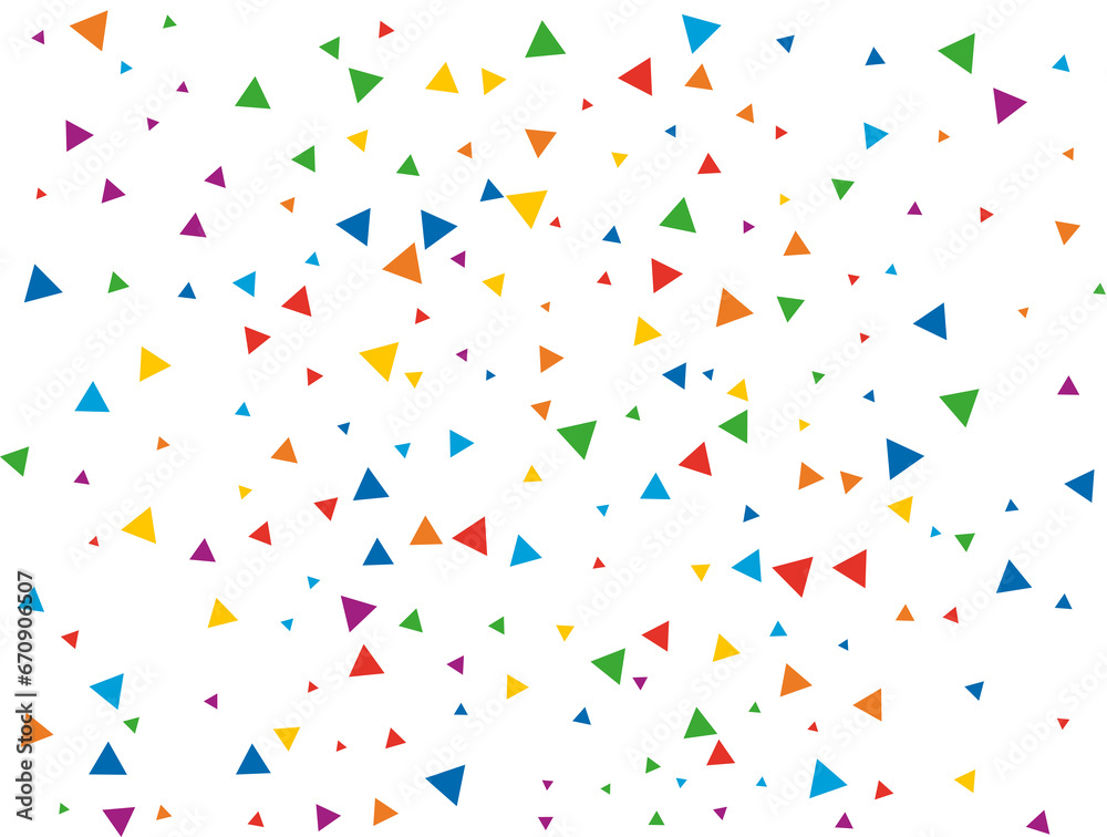 Rainbow Triangular Confetti Rainbow Triangular Confetti