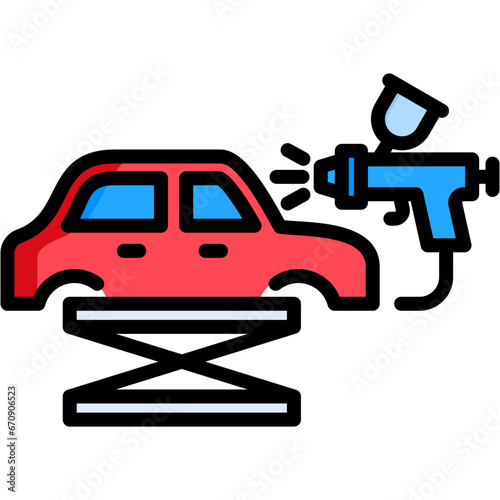 Car Painting Icon