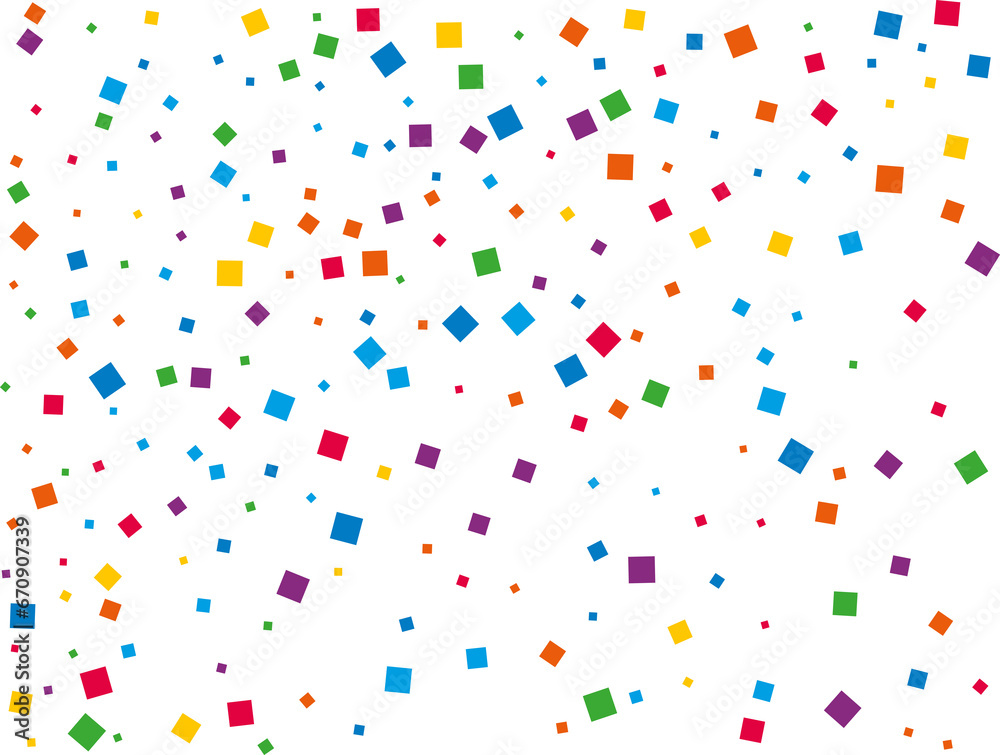 Rainbow Square Confetti Rainbow Square Confetti