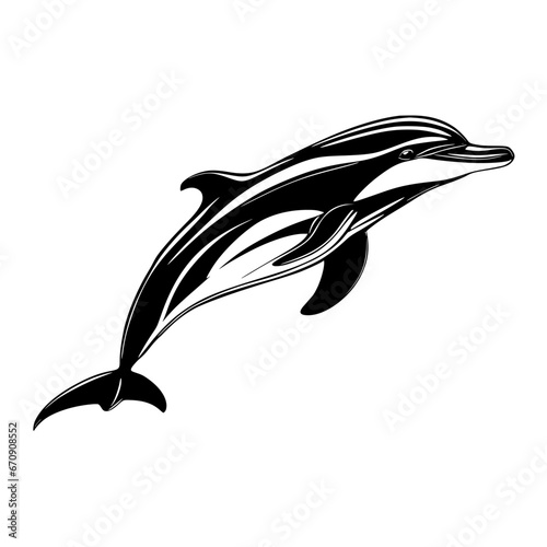 dolphin silhouette vector illustration