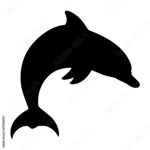 dolphin silhouette vector illustration