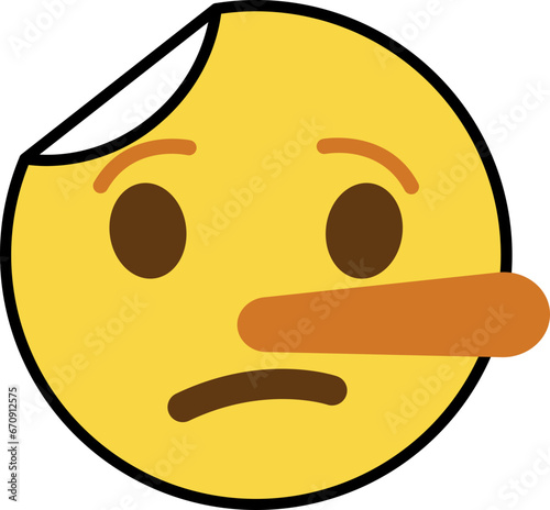 Pinocchio sticker emoji icon
