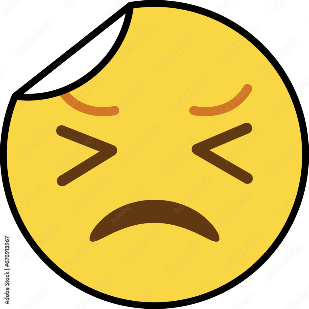 feeling sick sticker emoji icon feeling sick sticker emoji icon