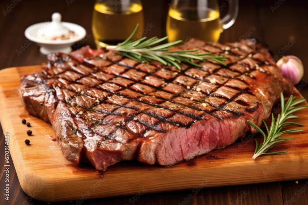 porterhouse steak with grill marks on ceramic plate porterhouse steak with grill marks on ceramic plate