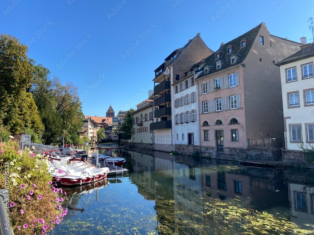 houses on the river Ill in strasbourg