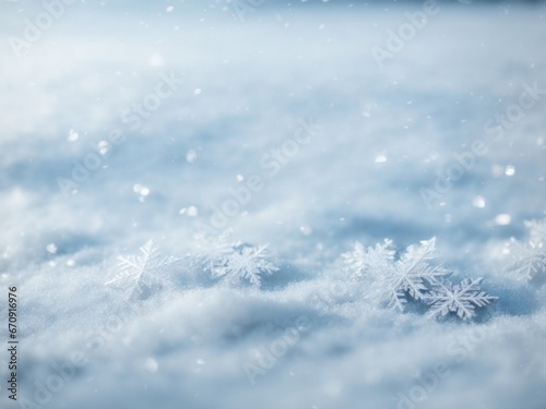 snowflakes winter background. AI Generative © shital