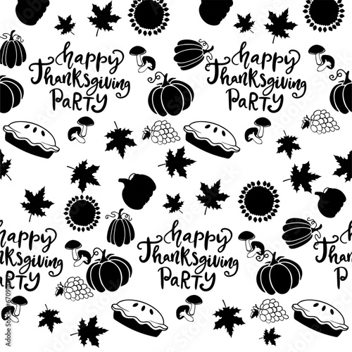 Thanksfiving pattern. Hq vector for web and print use.