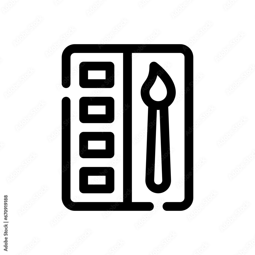watercolor line icon watercolor line icon
