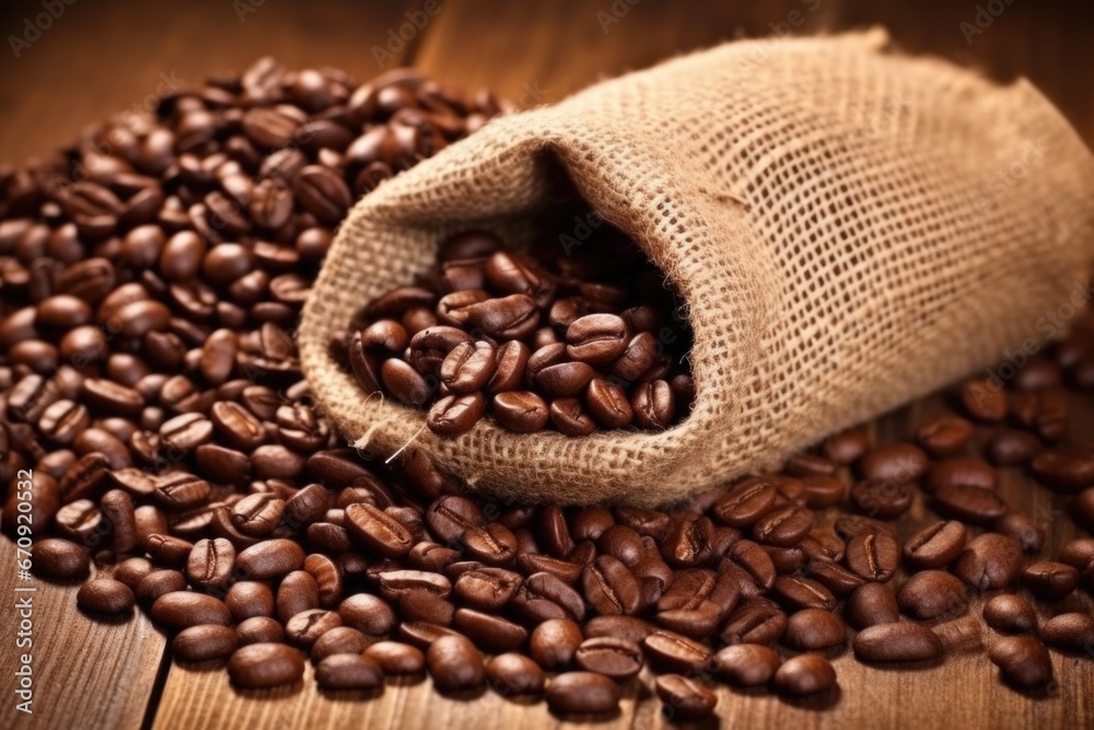 burlap sack labeled with origin of coffee beans burlap sack labeled with origin of coffee beans