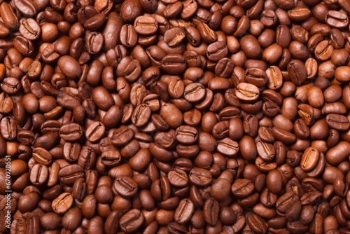 extreme close-up of brown roasted coffee bean texture © altitudevisual