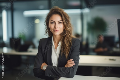 portrait of a smiling businesswoman