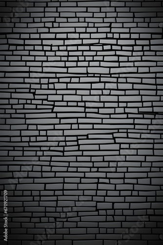 brick wall in dark black color, close-up view