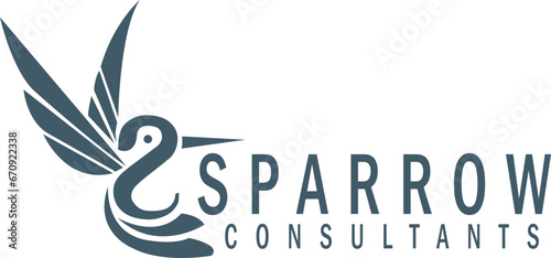 S bird logo with consult icon