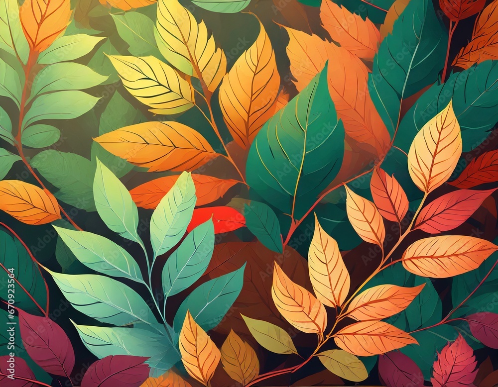 Autumn leaves background 2 Autumn leaves background 2