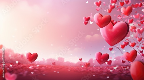Valentine, Heart and love background.