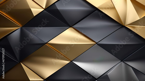 Metallic luxury gold and black abstract background