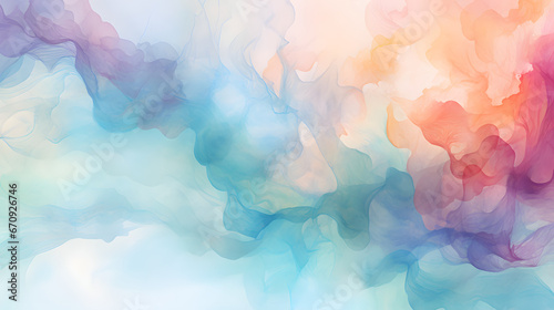 abstract watercolor background. Generative AI. photo