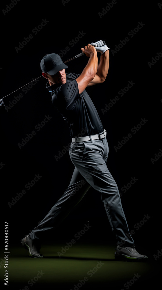 Male Golfer on a golf course. Concept of the golf. Shallow field of view. Male Golfer on a golf course. Concept of the golf. Shallow field of view.
