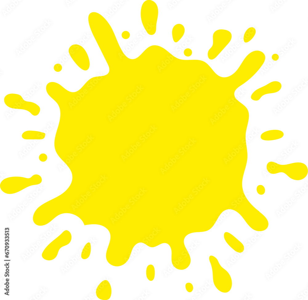gradient water splash shape
