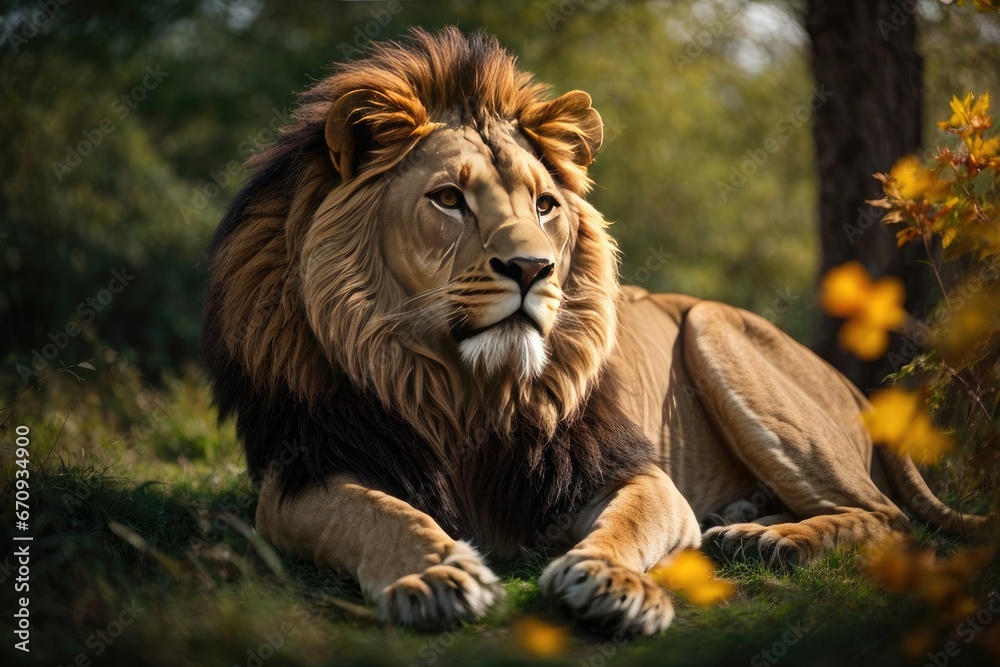 Fototapeta premium portrait of a lion