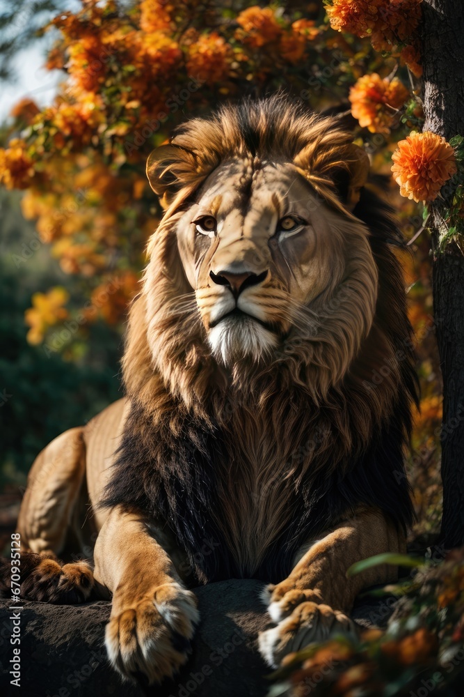 Fototapeta premium portrait of a lion