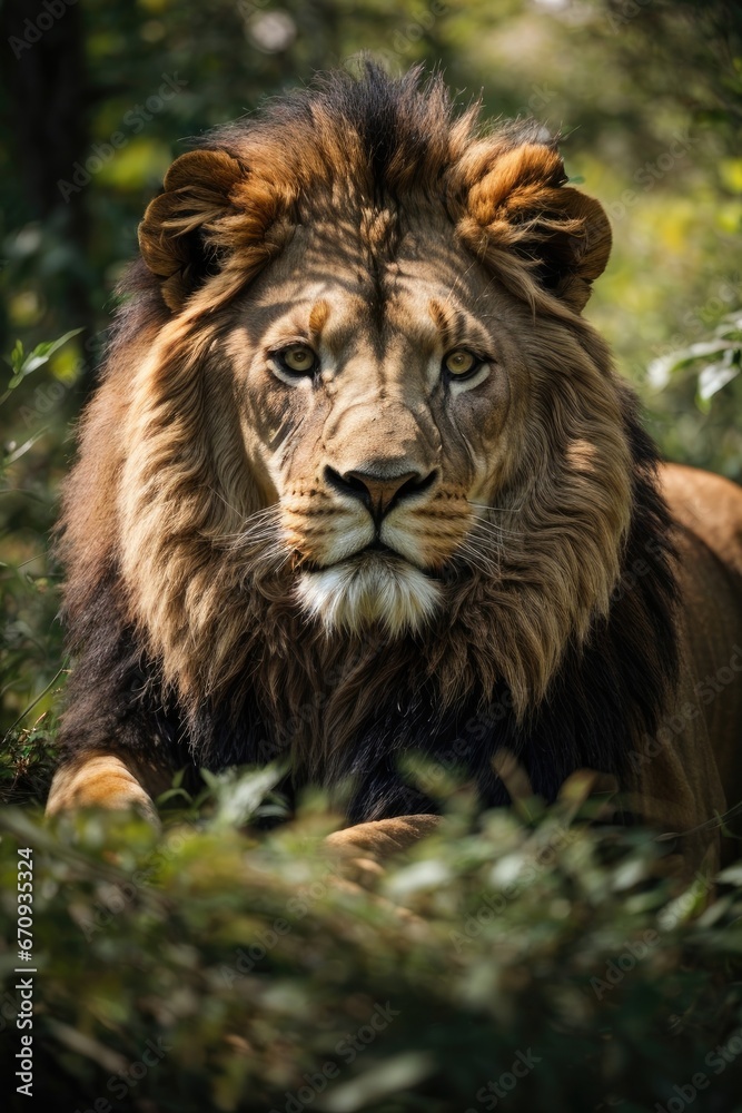 portrait of a lion portrait of a lion