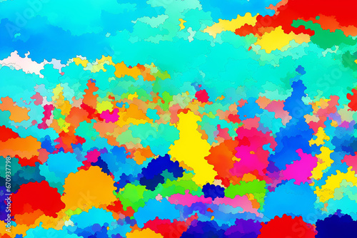 An abstract colorful background. A Symphony of Colors. Exploring the Abstract Realm. Generative AI