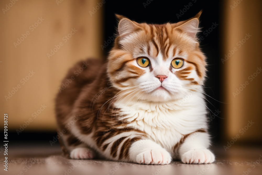 A beautiful cat. Feline Charm. The Enigmatic World of Cats. Generative AI