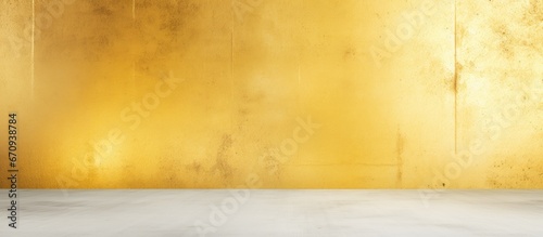 Golden concrete backdrop