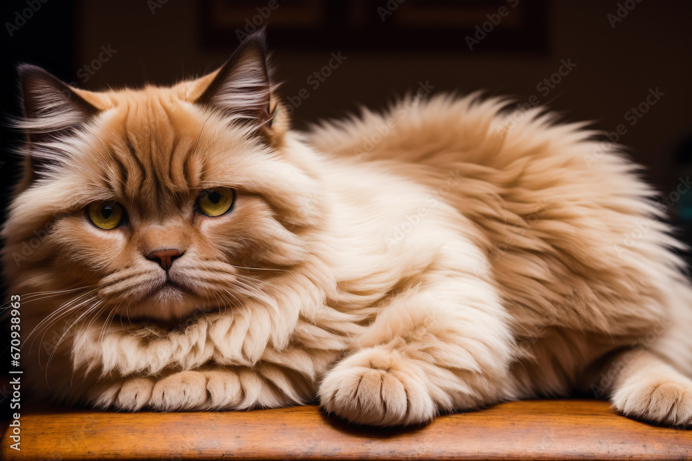 Obraz premium A beautiful cat. Feline Charm. The Enigmatic World of Cats. Generative AI