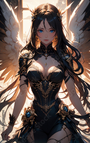 Absurdres, Fantastic Portrait Of An Angel With Anime Style photo