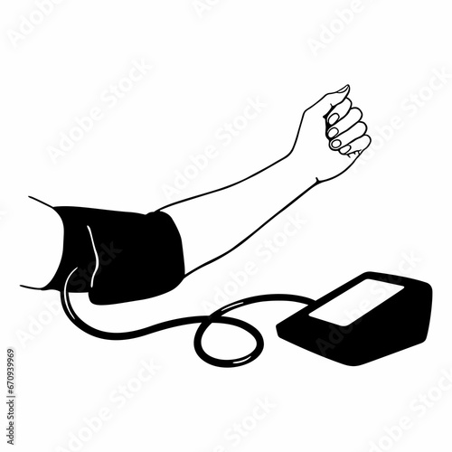 Measurement of blood pressure with a tonometer