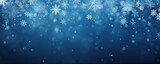 Winter snowflakes backgorund. Blue christmass