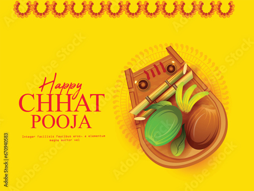 Chhat Pooja is a Hindu festival, mainly celebrated in the Indian states of Bihar and Uttar Pradesh, 
 Means dedicated to the worship of the Sun God and Chhathi Maiya