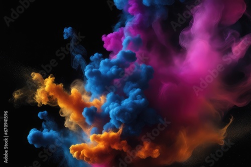 colorful smoke background © drimerz