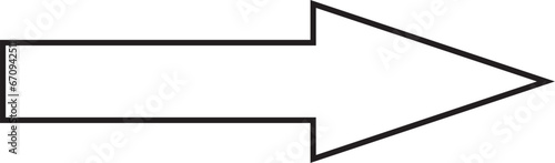 矢印＿アウトラインあり　塗りなし
