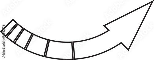 矢印＿アウトラインあり　塗りなし
