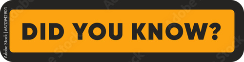 did you know badge