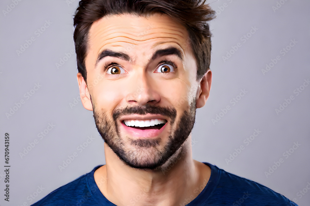 Obraz premium a surprised man