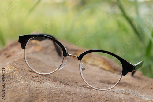 glasses on the table