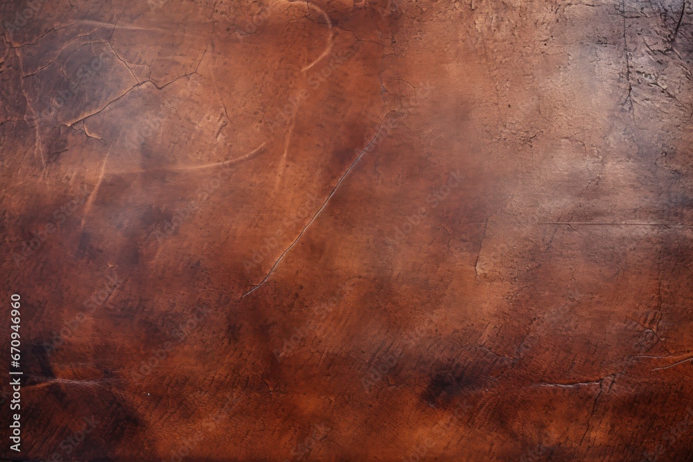 Naklejka premium Vintage leather texture with weathered patina. Aged leather surface with a rich, worn patina
