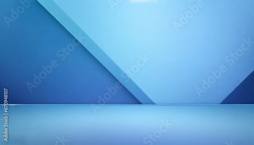 Beautiful space for product presentation /light blue wall perfect lighting 