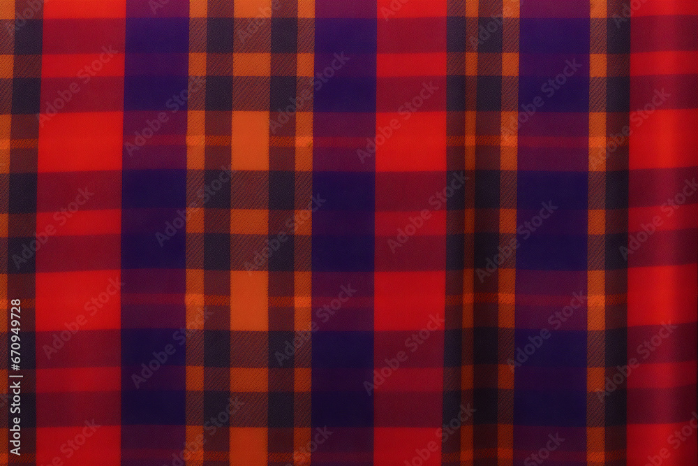 A beautiful plaid pattern background. Scottish tartan. A Fabric pattern. Generative AI A beautiful plaid pattern background. Scottish tartan. A Fabric pattern. Generative AI