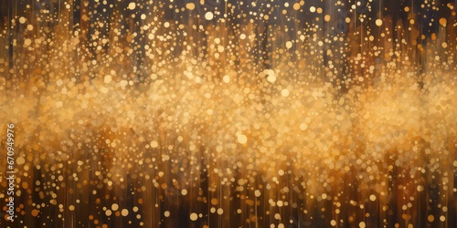 Immerse yourself in the enchantment of an abstract gold glitter background adorned with sparkling fireworks. A perfect representation of the festive spirit, ideal for Christmas Eve, New Year, and 4th.