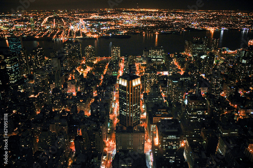 New York City, Manhattan at Night photo