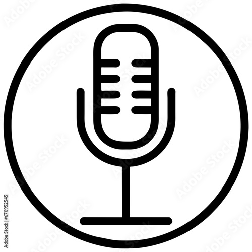 microphone icon vector illustration