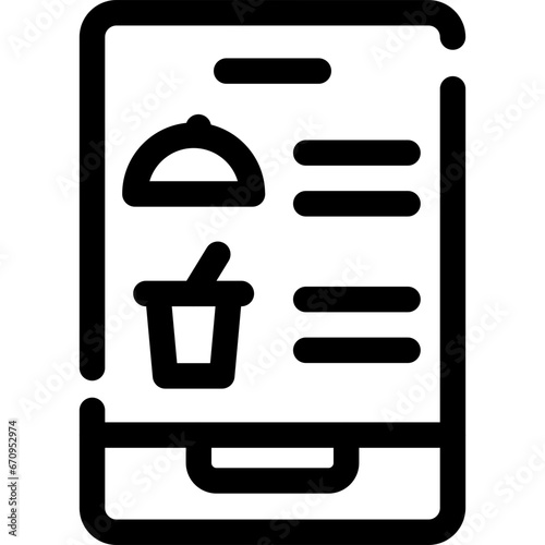 Digital Inflight Menu Icon